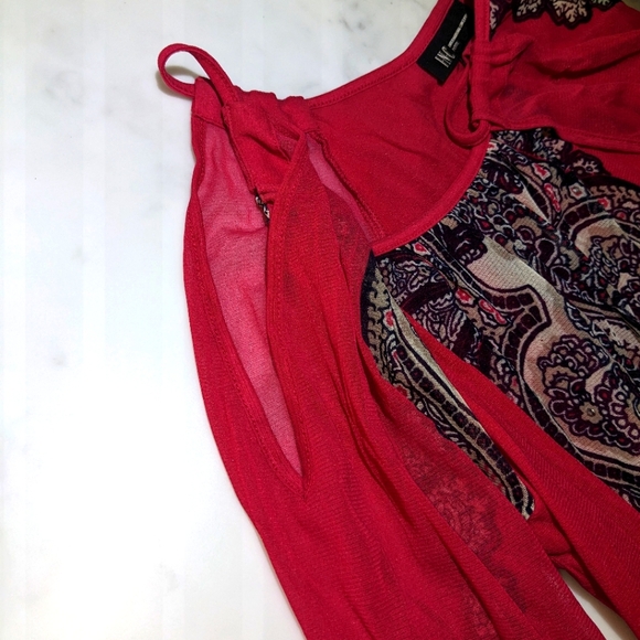 INC International Concepts Peekaboo Shoulder Top / Cold Shoulder Blouse - Picture 3 of 7